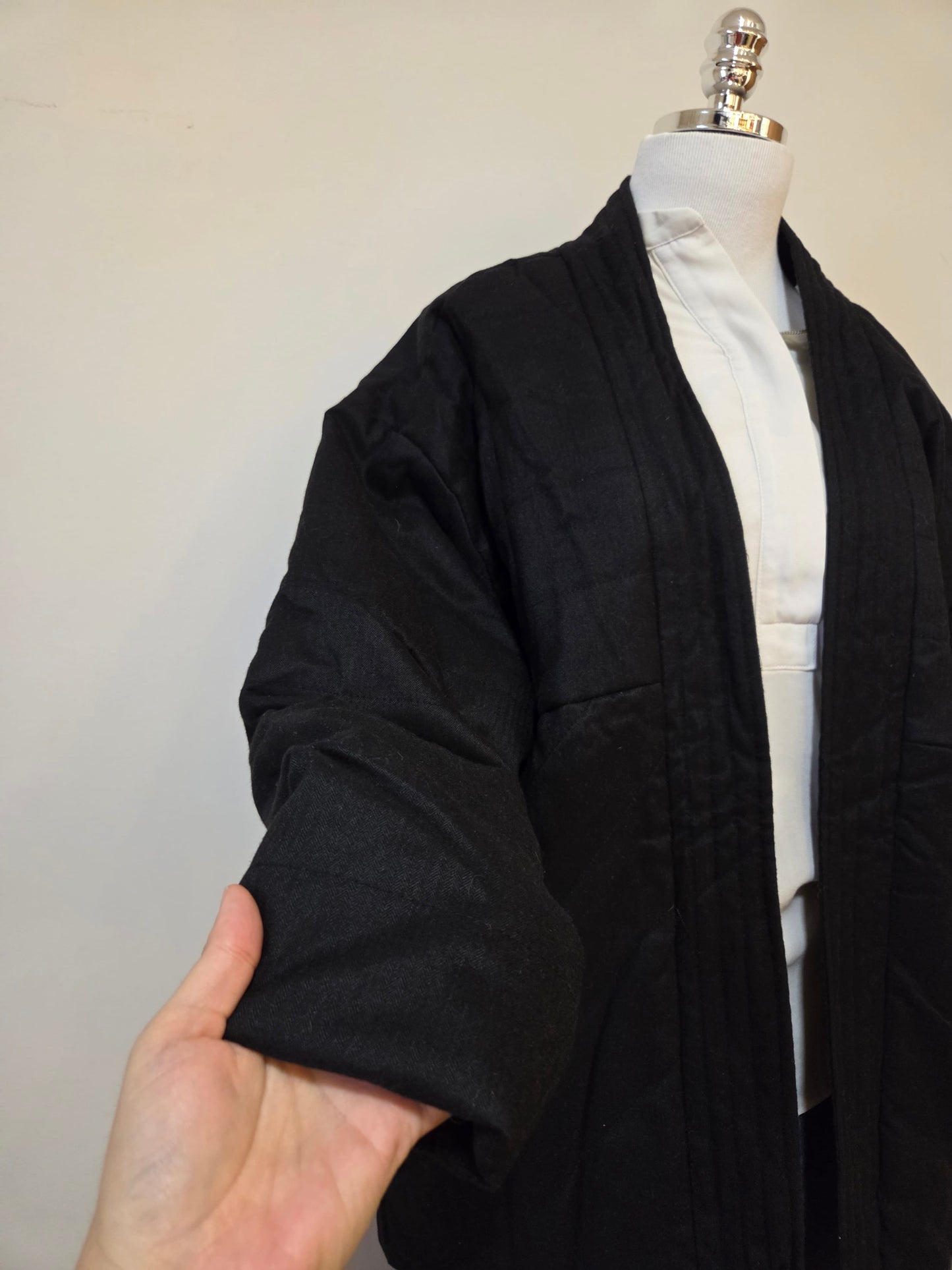 Casaco Kimono de Moletom Hering Preto