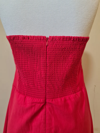 Vestido Farm Tomara que Caia Reto Vermelho
