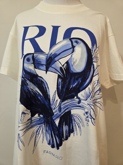 Camiseta Farm Casal de Tucanos Azul