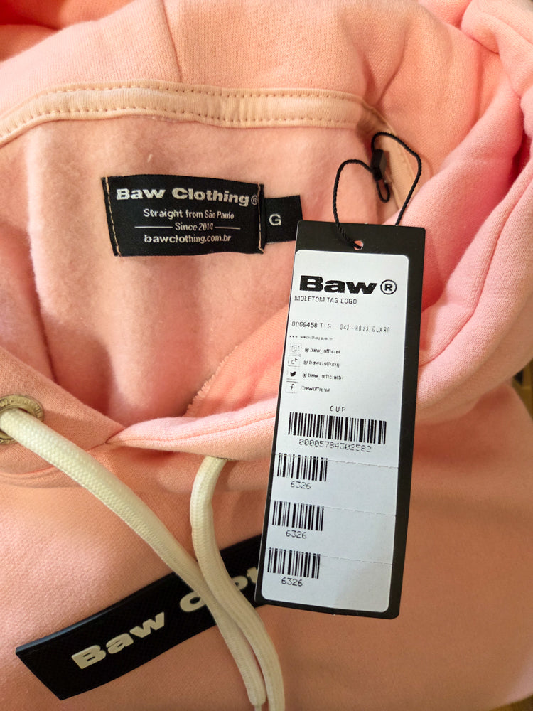 Moletom Baw Canguru Rosa