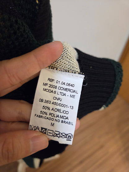Kimono Maria Filó Trico Listrado com Lurex