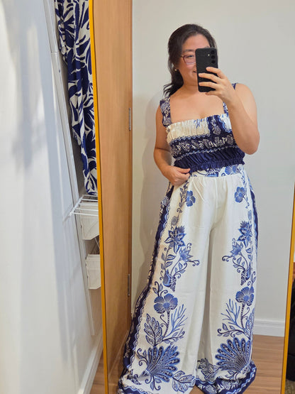 Conjunto Farm Blusinha e Calça Jardim das Conchas