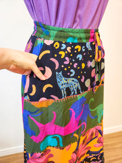 Saia Mercatto Estampada Midi