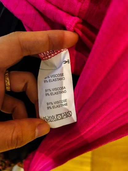 Blusinha Dzarm Pink Canelada de Manga Comprida