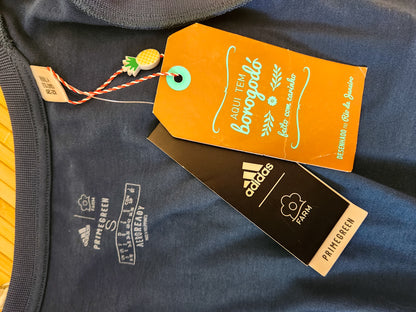 Blusinha Farm Adidas Tie Dye Azul 3 Tons - Modelo Cropped