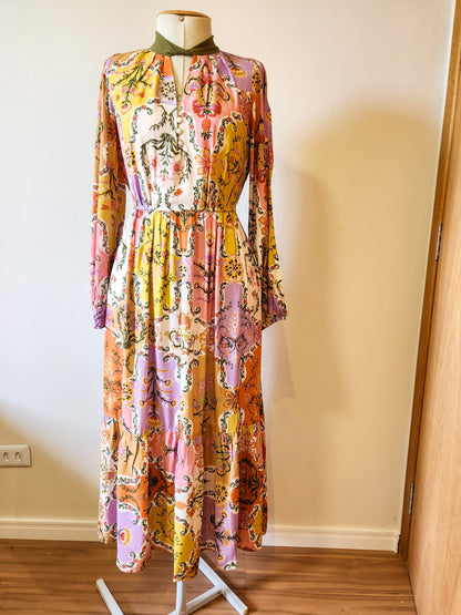 Vestido Antix Midi Jardim Floral