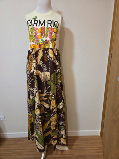 Vestido Farm Estampa Feirinha e Floral