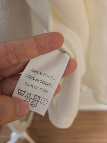 Casaco Kimono de Moletom Hering Off-White | Flanelado