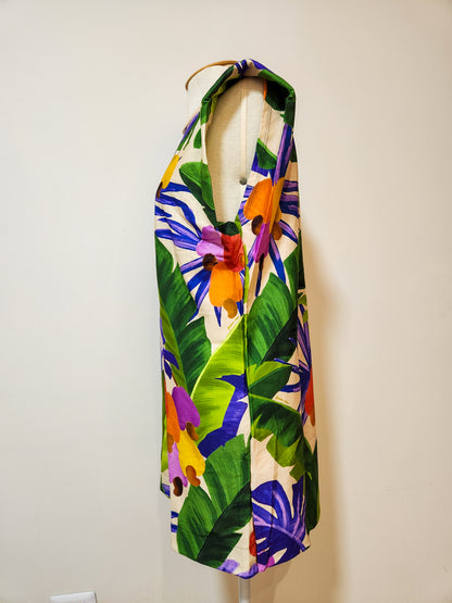 Vestido Farm Curto Muscle Floresta de Caju