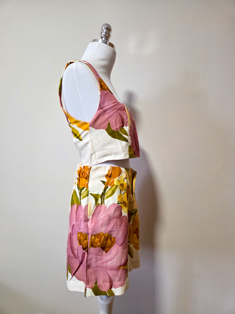 Conjunto Farm Cropped e Saia Chita Bella