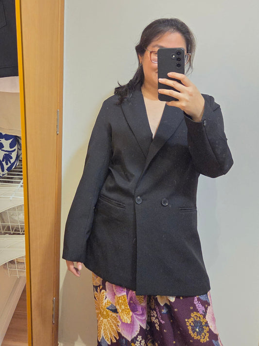 Blazer Clássico Preto Alfaiataria