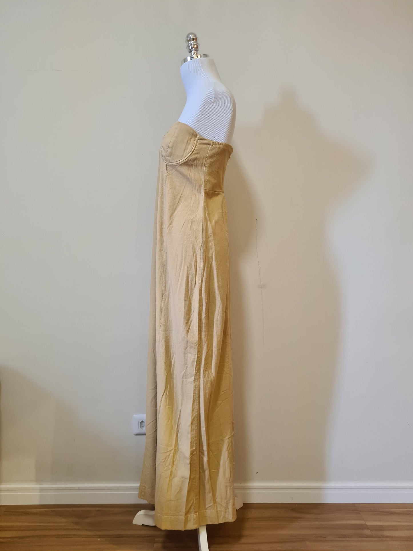 Vestido Farm Meia Taça Bege