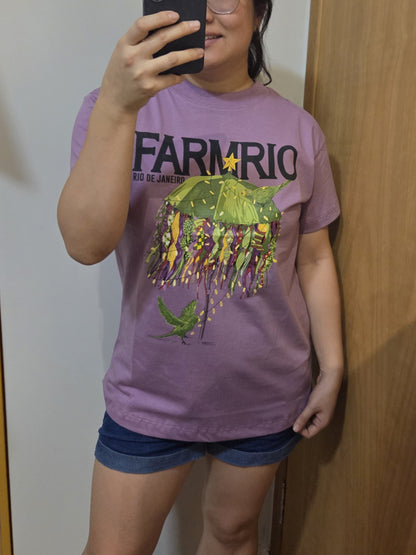 Camiseta Farm Rio De Janeiro Roxo Guarda Chuva