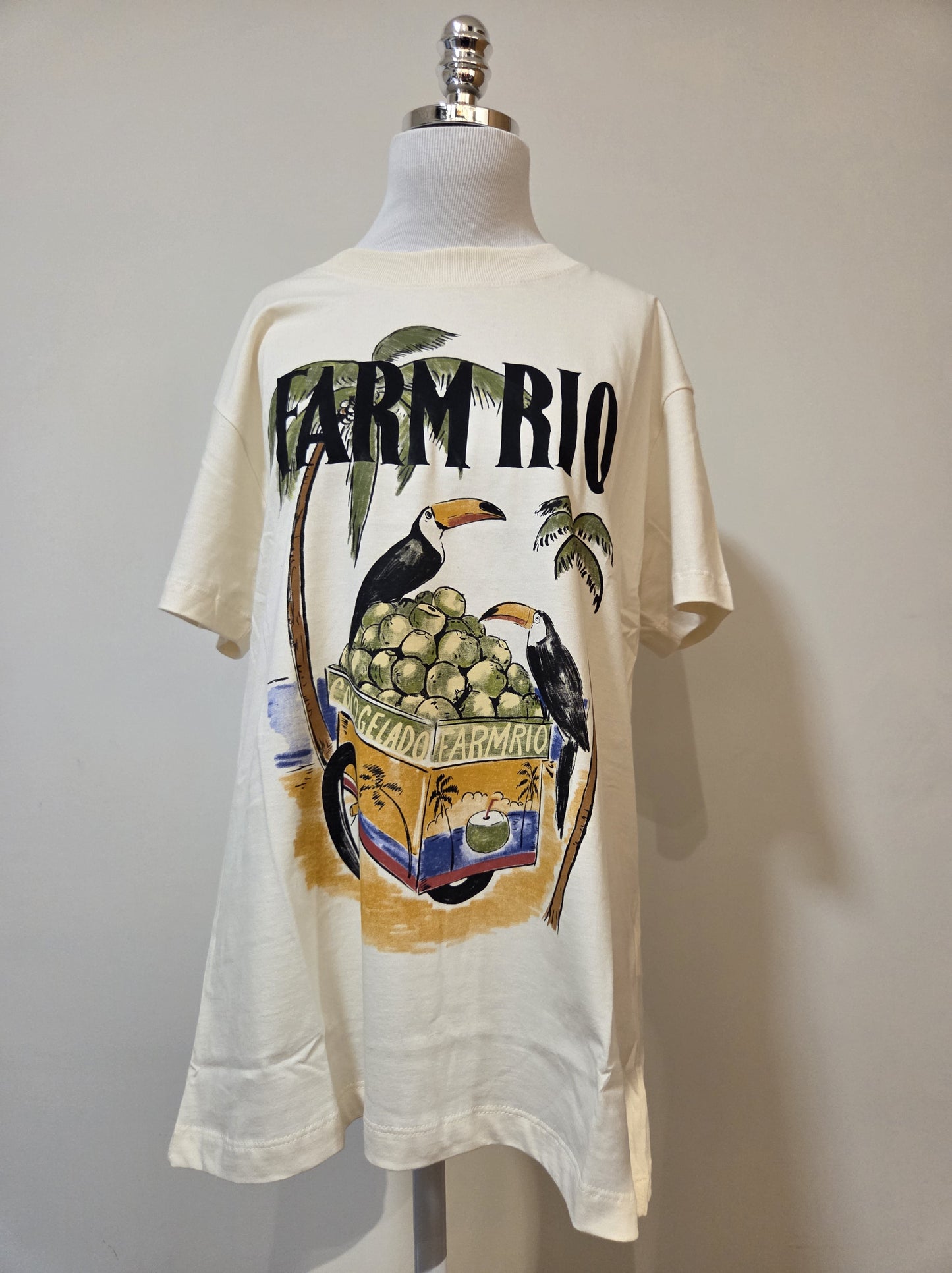 Camiseta Farm Tucanos e Coco Gelado