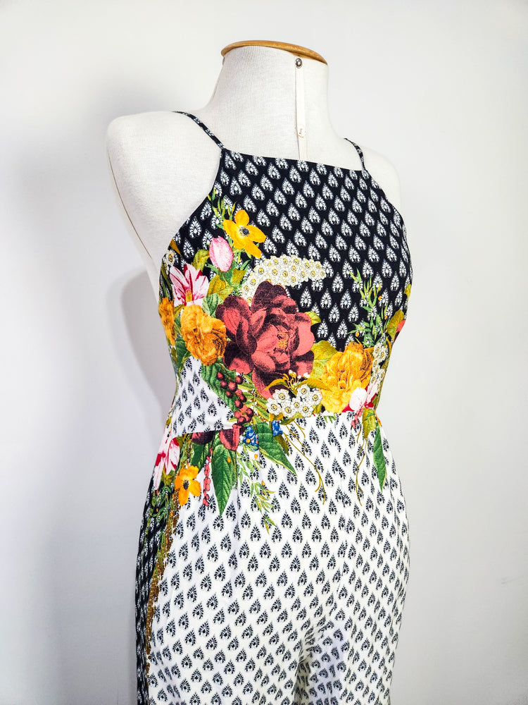 Macacão Farm Estampa Floral Pantalona