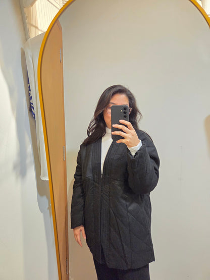 Casaco Kimono de Moletom Hering Preto