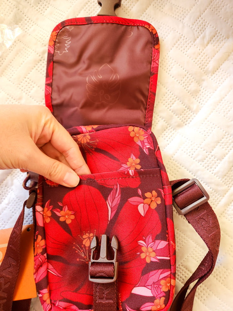 Bolsa Farm Fervo Floral Vermelha