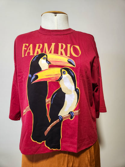 Camiseta Farm Rio Tucanos Marsala