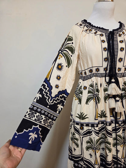 Vestido Farm Jardim Tropical Longo