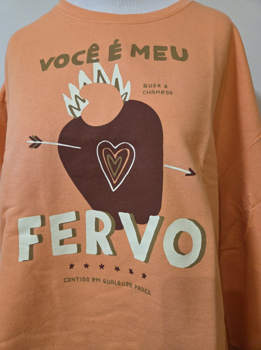 Moletom Farm Fervo Fundo Salmão