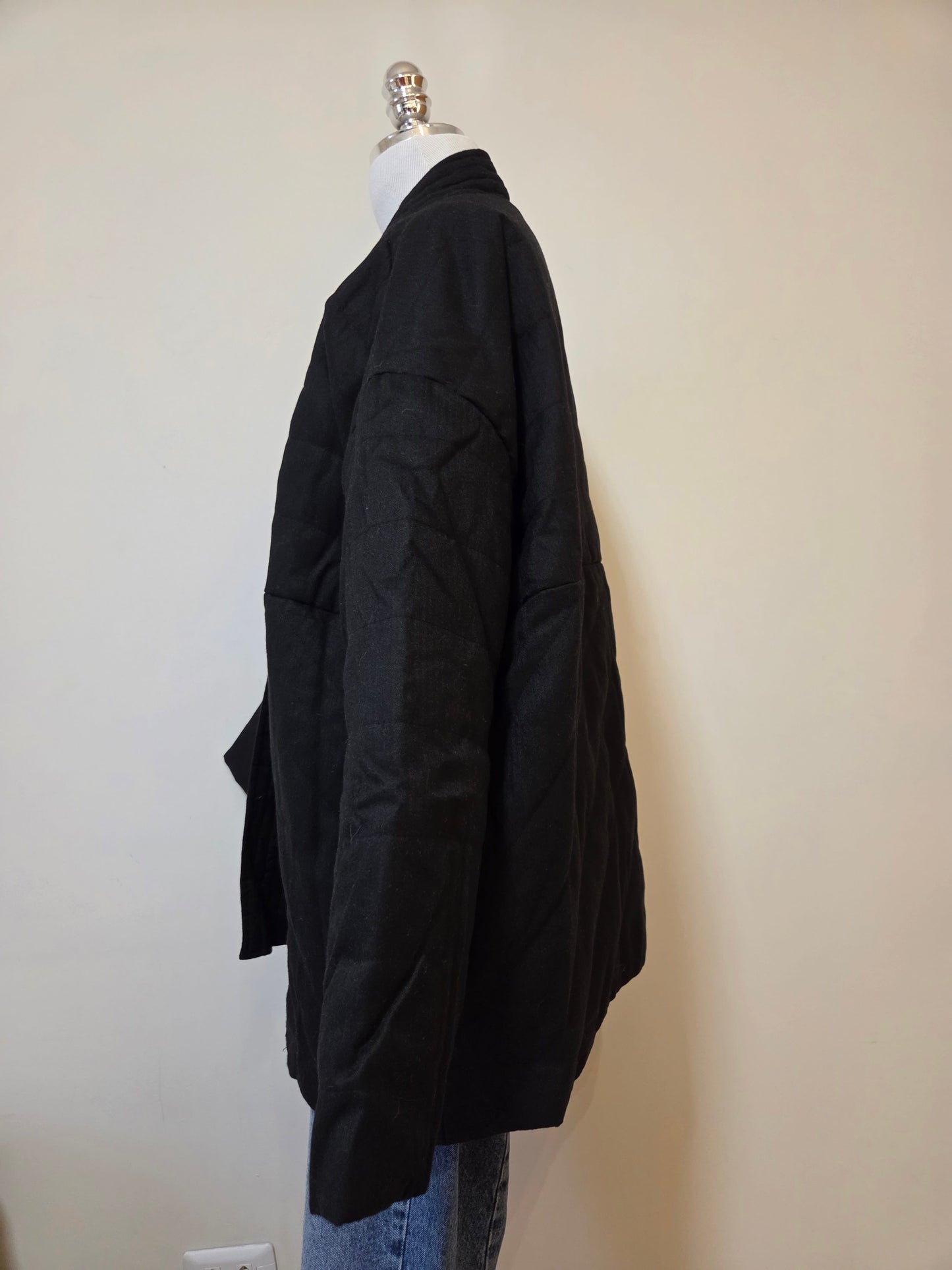 Casaco Kimono de Moletom Hering Preto