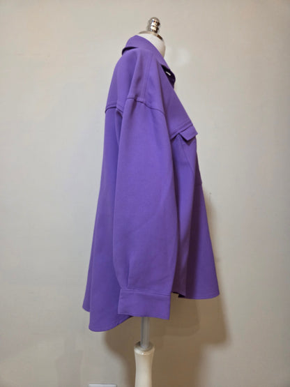 Camisa Nati Vozza Lilás Iris Modelo Fraser