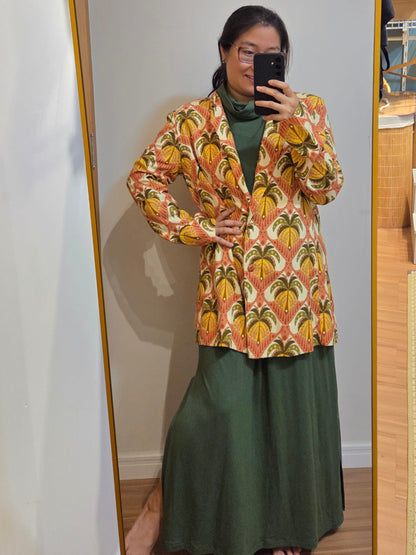 Blazer Farm Estampa Coqueirou