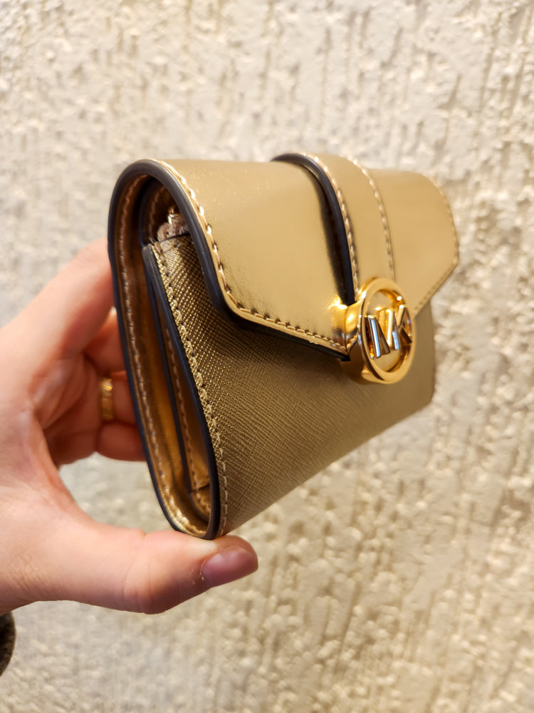 Carteira Michael Kors Dourada