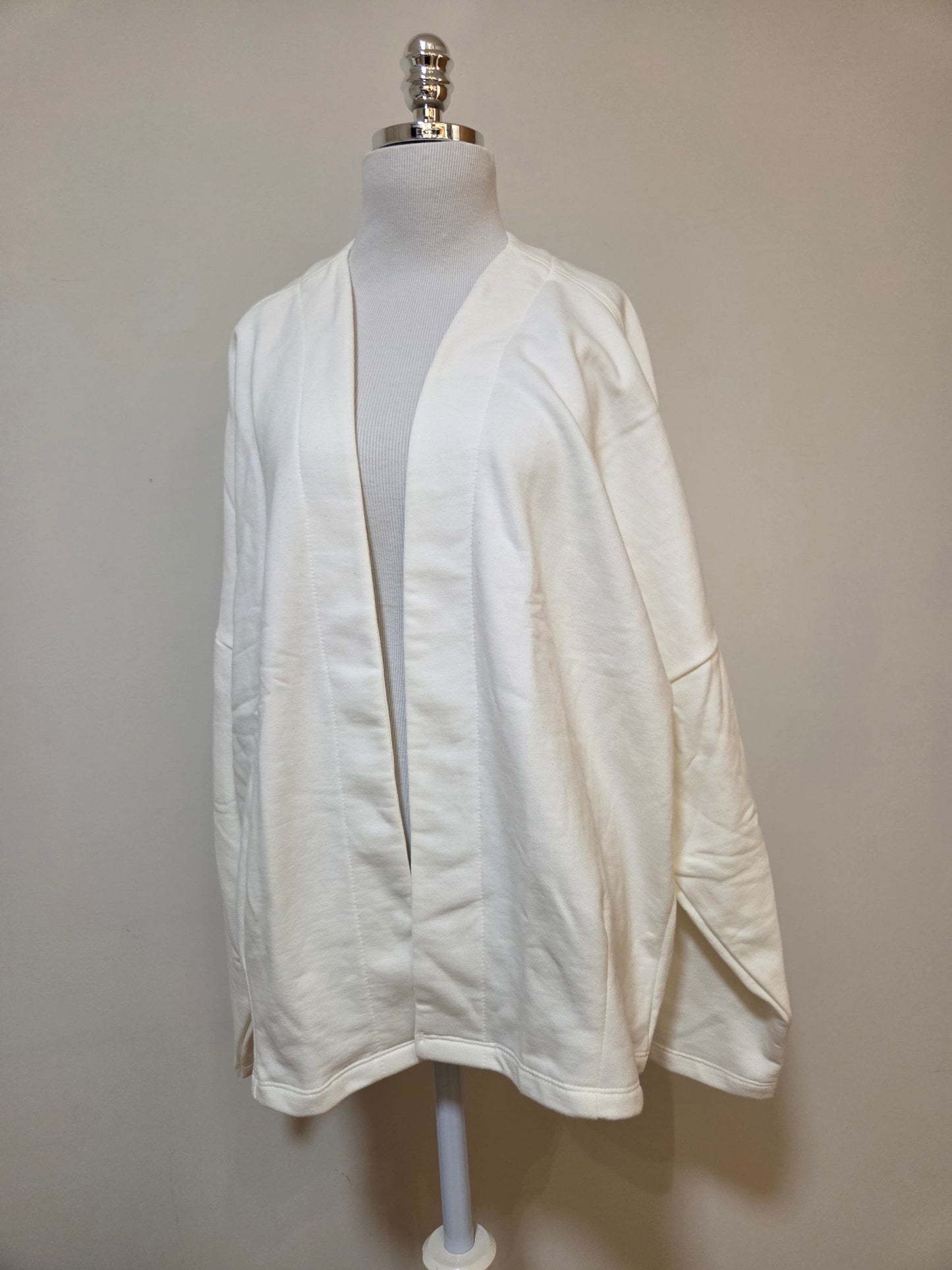 Casaco Kimono de Moletom Hering Off-White | Flanelado