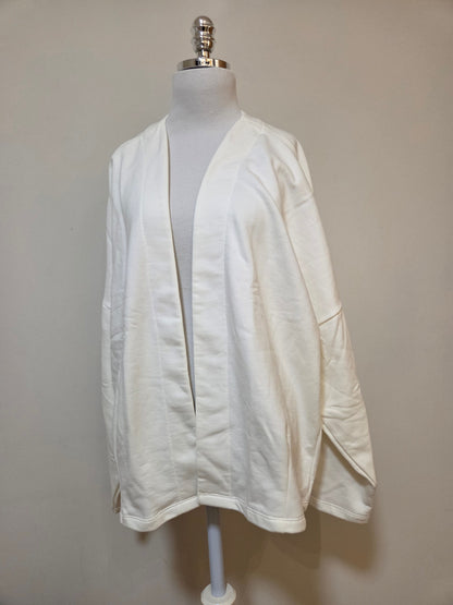 Casaco Kimono de Moletom Hering Off-White | Flanelado