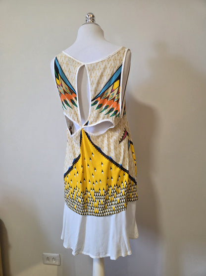 Vestido Farm Curto Étnica