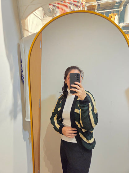 Kimono Maria Filó Trico Listrado com Lurex